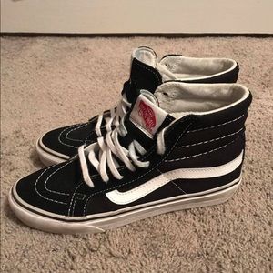 Black high told vans